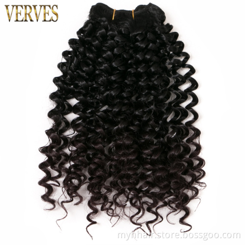 Jerry Curl Braid weaving 8 Inch 65g/pack curly hair bundles synthetic ombre braiding hair extention curly weave hair